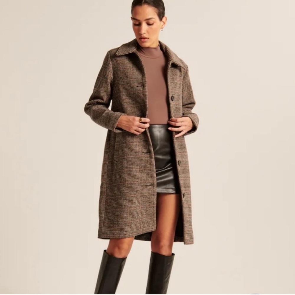 Abercrombie & Fitch Brown Coat